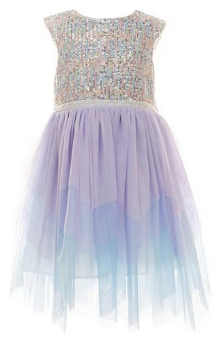 Bonnie Jean - Multi Sparkle Ombre Skirt Dress