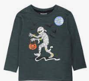 CR sport -Kids Halloween Mummy Top