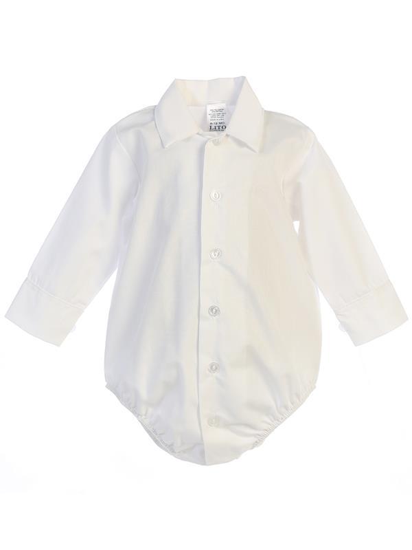 Lito Dress Shirt Onesie (More Colors) Connie's Children's Shop