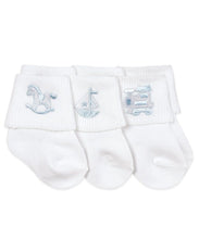 Load image into Gallery viewer, Jefferies - Embroidered Layette Sock