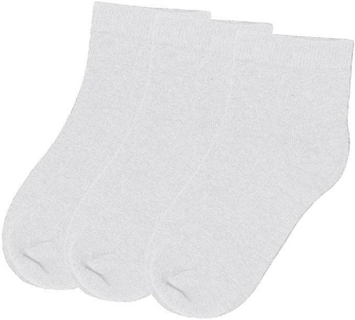 Trimfit - 3 Pack Covered Ankle Socks - White