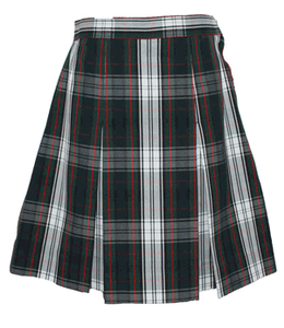 Plaid #50 Adjustable Waist Kick Pleat Skirt