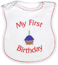 Load image into Gallery viewer, Raindrops - First Birthday Bib (More Colors)