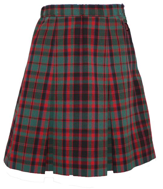 Plaid #58 Adjustable Waist Kick Pleat Skirt
