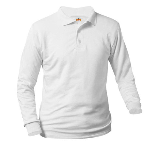 St. Thecla Long Sleeve Polo with Logo