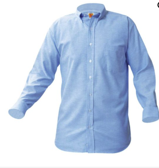 Royal Oak St Mary - Lt Blue Boys Long Sleeve Oxford