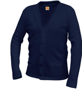 Royal Oak - Navy Boy V-Neck Cardigan