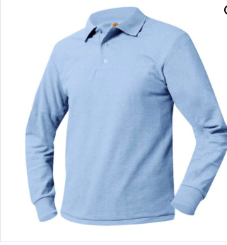 Royal Oak - Light Blue Long Sleeve Polo