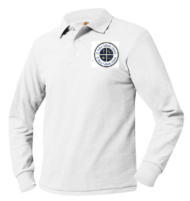 St. Mary - Long Sleeve Polo New 8326/ 8766 (More Colors)