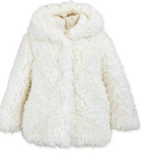 American Widgeon - Hooded Ivory Teddy Coat