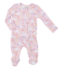 Load image into Gallery viewer, Angel Dear -  Girls Ruffle Back Zippered Footie (More Colors)