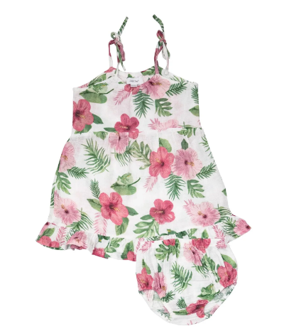 Angel Dear - Hibiscus Tie Strap Dress