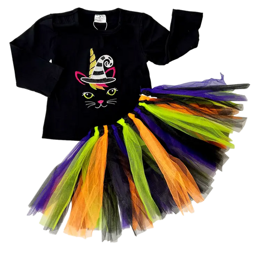 Ann Loren - Halloween Shirt and Skirt