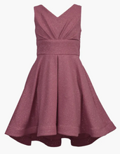Load image into Gallery viewer, Bonnie Jean -  Mauve Sparkle Bow Dress