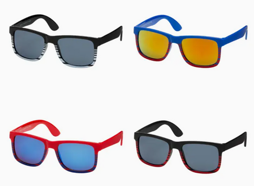 Blue Gem Sunglasses - Kids Stripe Sunglasses