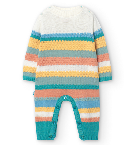 Boboli - Striped Knit Play Suit