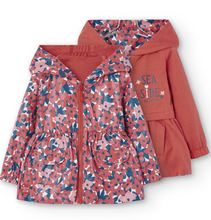 Load image into Gallery viewer, Boboli - 238159 Red/ Floral Reversible Jacket