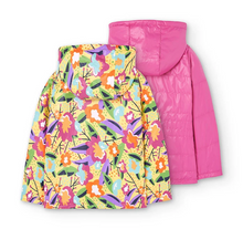 Load image into Gallery viewer, Boboli - Hot Pink/ Floral Reversible Jacket