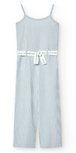 Boboli - Striped Poplin Jumpsuit