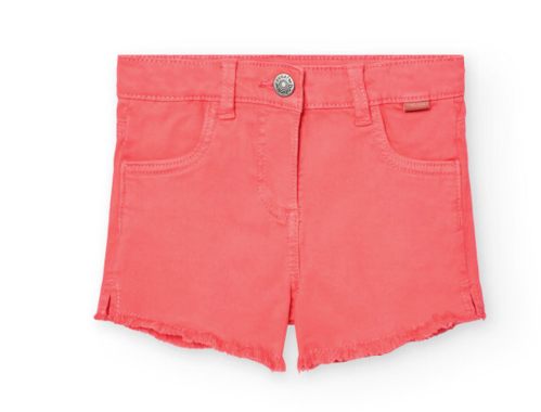 Boboli -  Stretch Twill Shorts Coral