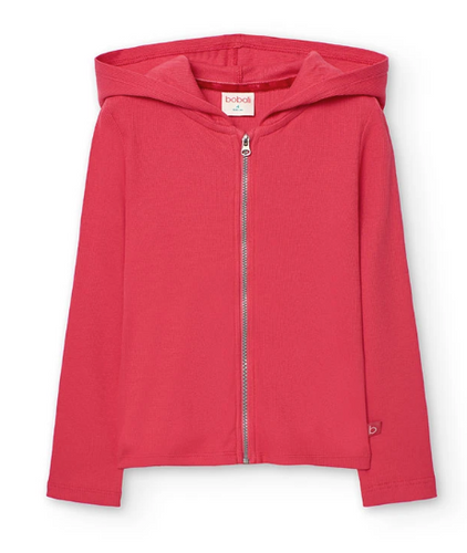 Boboli - Knit Hoodie Jacket Strawberry