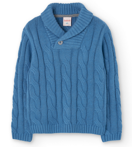 Boboli - Light Blue Cable Pullover