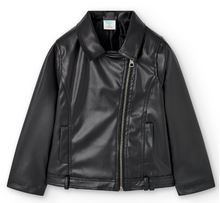 Load image into Gallery viewer, Boboli - Girls Faux Leather Motto Jacket