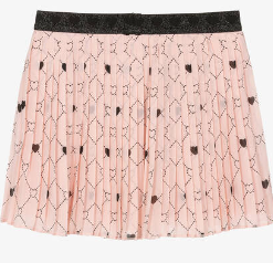 Boboli - Pink Heart Print Skirt