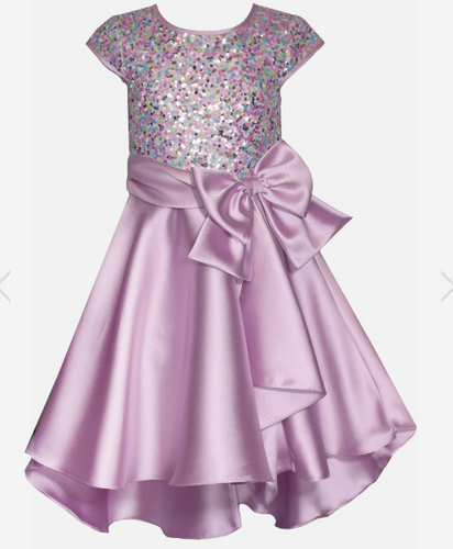 Bonnie Jean - Lavender Sequin Dress