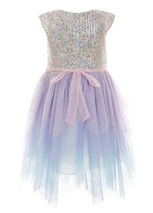 Bonnie Jean - Multi Sparkle Ombre Skirt Dress