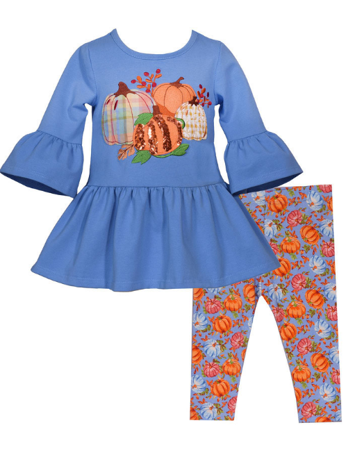 Bonnie Jean Pumpkin Tunic Legging Outfit 12723 Connie s Children s Shop