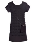 Bonnie Jean -Black Dress with Purse 12729