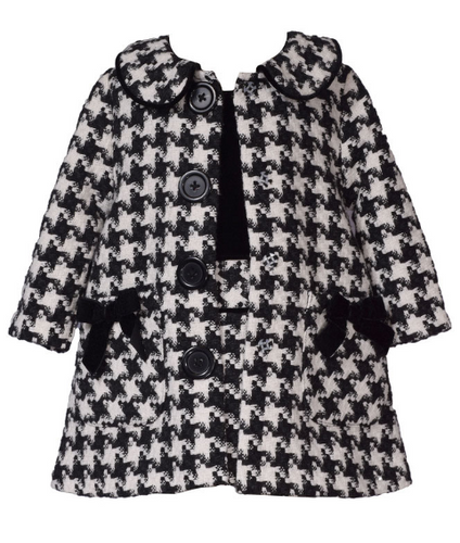 Bonnie Jean -  Houndstooth Coat Set