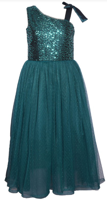 Bonnie Jean - Sequin Mesh Ballgown