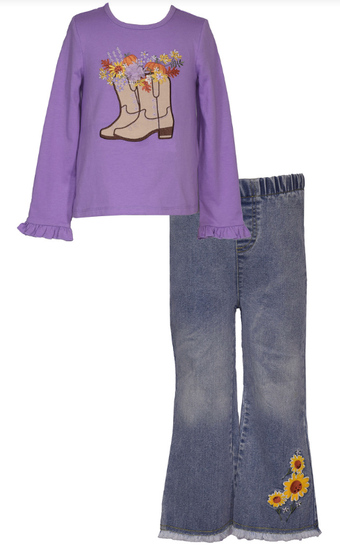 Bonnie Jean - Boots & Denim Set