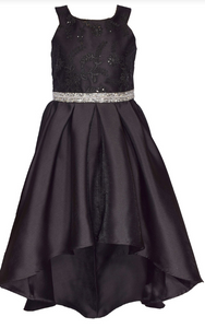 Bonnie Jean - Black High Low Dress 11890 : Connie's Children's Shop Bonnie Jean - Black High Low Dress 11890 : Connie's Children's Shop