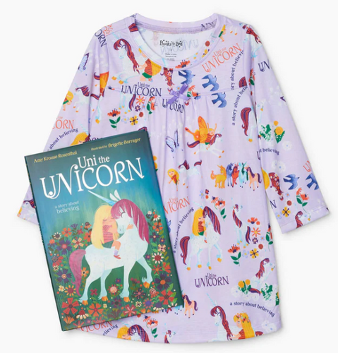 Books to Bed  - Girls Night Gown & Book Set (More Options)