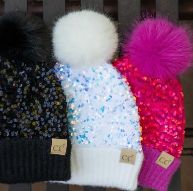 CC Kids - Sequin Pom Hat