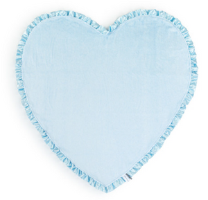 Demdaco - Wrapped In Love Heart Shaped Blanket Blue