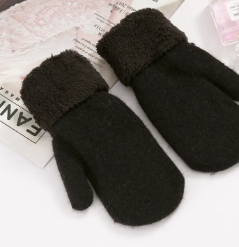 Accity - Cute Bunny Fur Mittens (More Colors)