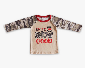 Faire - Snow Good/ Camo Long Sleeve Christmas Shirt