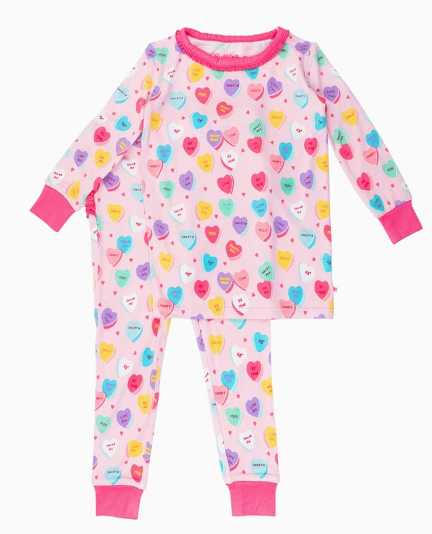 Be My Valentine - Baby/ Toddler Ruffle Long Sleeve Pajama Set