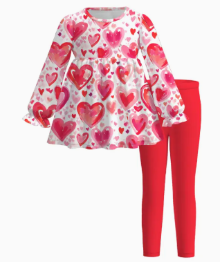 Little Trendy - Valentine’s Day Legging Set