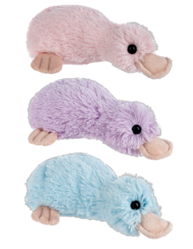 Googles Pink Platypus Stuffed Animal 8cm Muffin Platypus, Pink