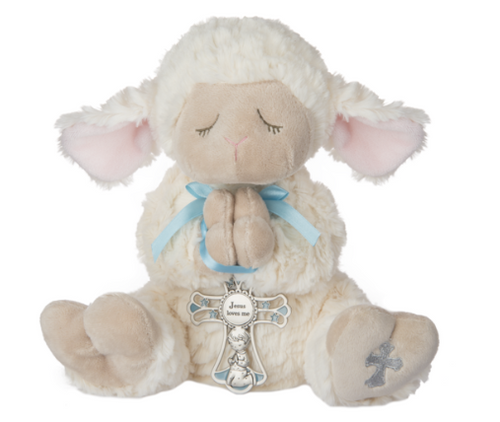 Ganz - Serenity Lamb with Crib Cross