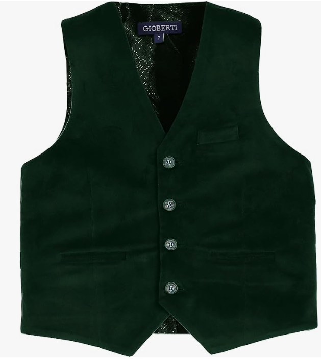 Gioberti - Velvety Vest Green