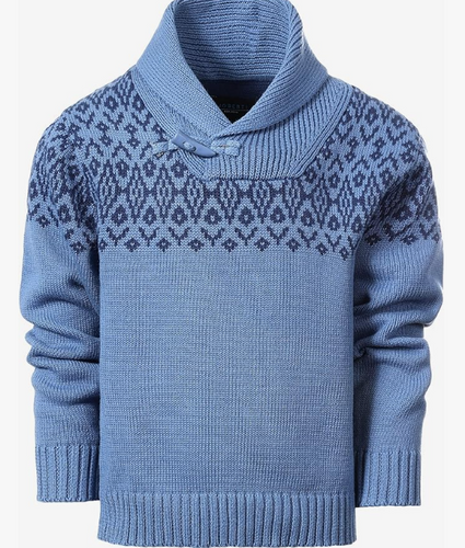 Gioberti - Blue Toggle Sweater