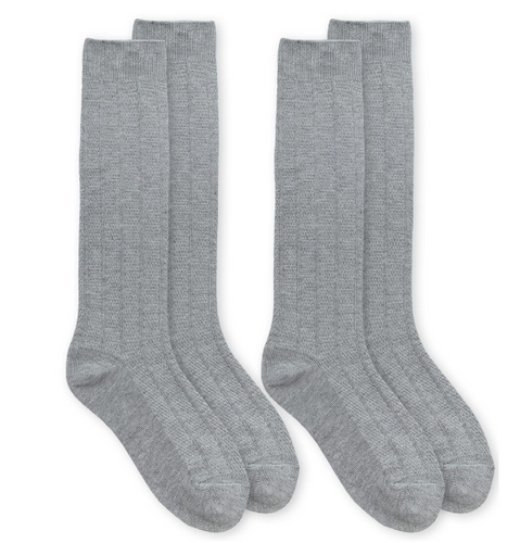 Jefferies - 2 Pack Knee Sock Light Grey 8088