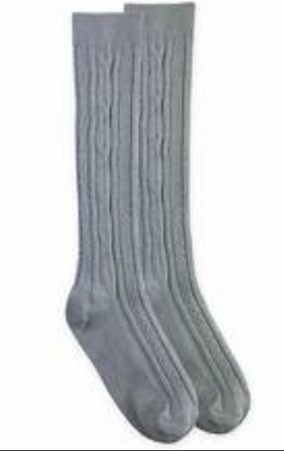 Jefferies - Heather Knee High Sock Dark Grey 8025
