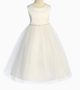 Kid’s Dream - Rhinestone & Pearl Trim Dress 538-G